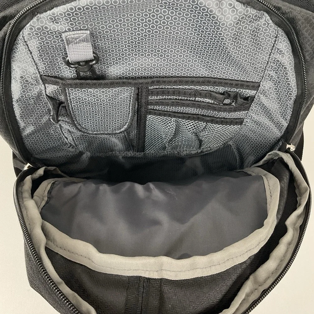 High Sierra Black Laptop Backpack Azek Logo Travel Work‎ School Bag New